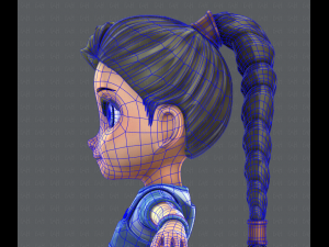 girl v01 3D Model