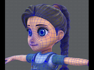 girl v01 3D Model