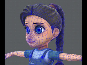 girl v01 3D Model