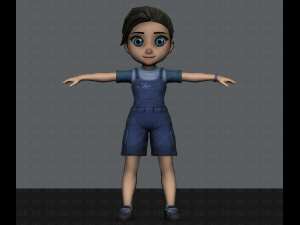 girl v01 3D Model