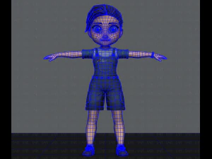 girl v01 3D Model