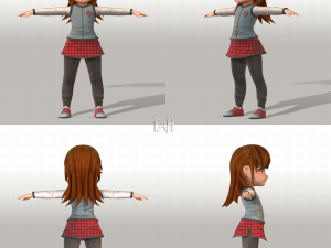 girl v02 3D Модель