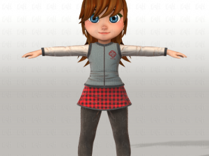 girl v02 3D Модель