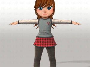 girl v02 3D Model
