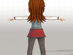 girl v02 3D Модель