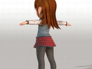 girl v02 3D Model