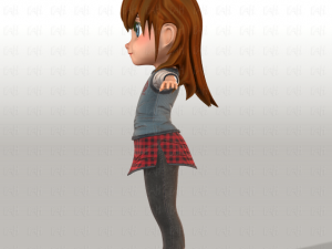 girl v02 3D Модель