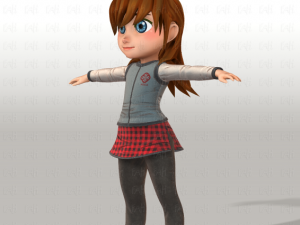 girl v02 3D Модель