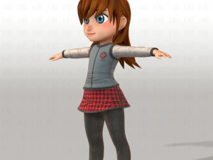 girl v02 3D Model