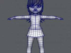 girl v02 3D Model