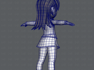 girl v02 3D Модель