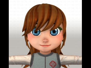 girl v02 3D Модель