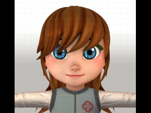 girl v02 3D Model