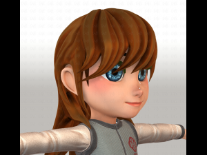 girl v02 3D Модель