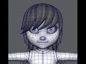 girl v02 3D Модель