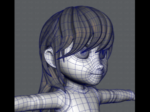 girl v02 3D Модель