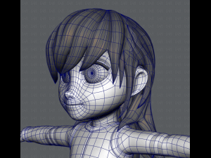 girl v02 3D Модель