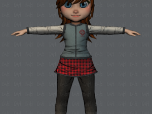 girl v02 3D Модель