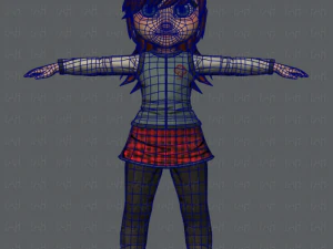 girl v02 3D Model