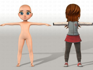 girl v02 3D Модель