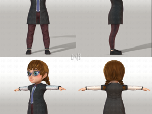 girl v03 3D Модель