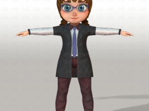 girl v03 3D Model