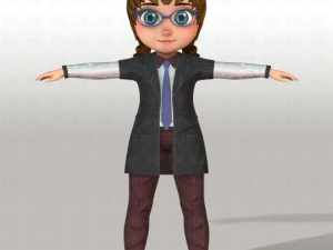 girl v03 3D Model