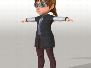 girl v03 3D Model