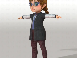 girl v03 3D Model