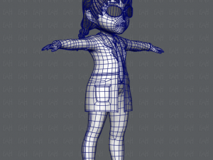 girl v03 3D Model