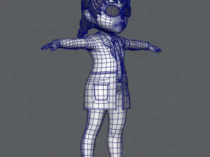 girl v03 3D Model