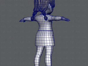 girl v03 3D Model