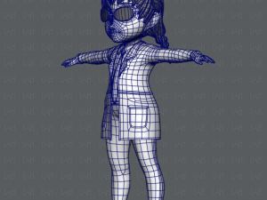 girl v03 3D Model
