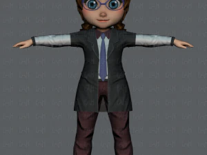girl v03 3D Model