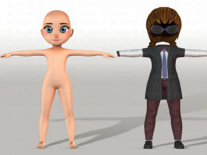 girl v03 3D Model