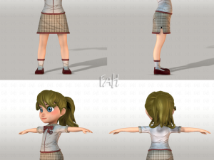 girl v04 3D Модель