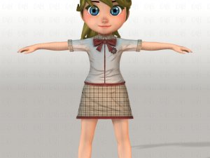 girl v04 3Dモデル
