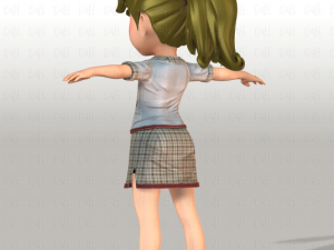 girl v04 3Dモデル