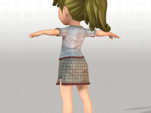 girl v04 3D Model