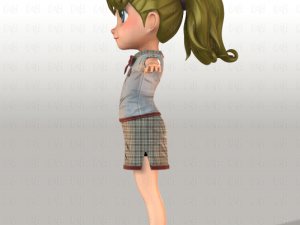 girl v04 3Dモデル