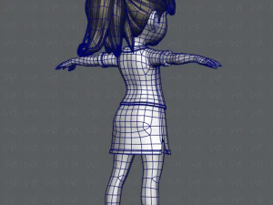 girl v04 3D Model