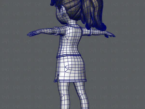 girl v04 3D Model