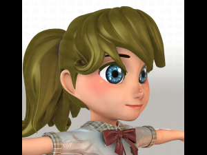 girl v04 3Dモデル