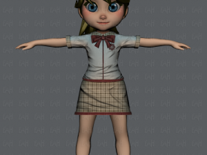 girl v04 3Dモデル