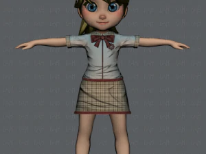 girl v04 3D Model