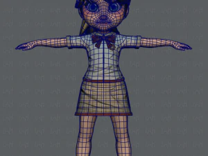 girl v04 3D Model