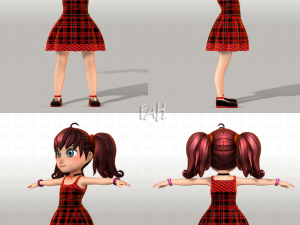 girl v05 3D Модель
