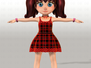 girl v05 3D Model