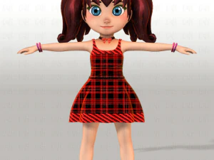 girl v05 3D Model