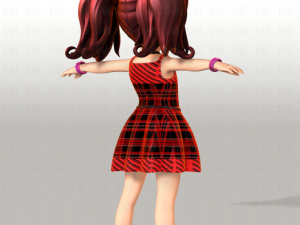 girl v05 3D Model
